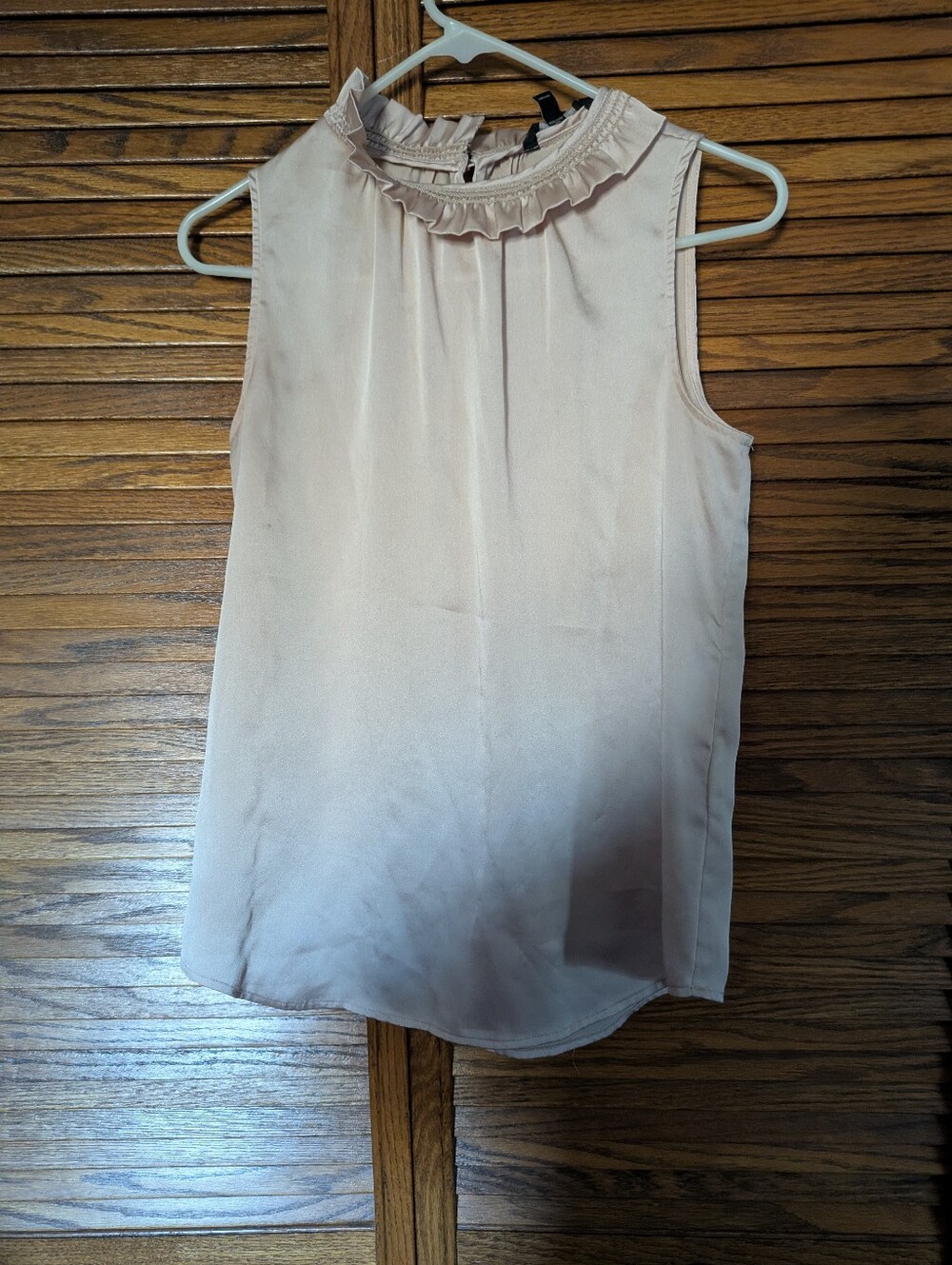 Banana Republic Light Blush‎ Pink Sleeveless Blouse Size XS Petite